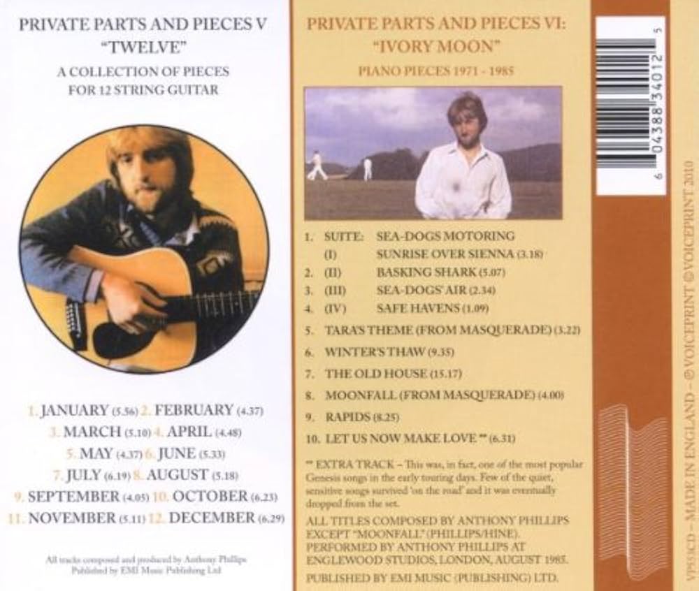 ブックタイプジャケットCD アンソニー・フィリップス「LYRIC BOOK」 ブックタイプジャケットCD アンソニー・フィリップス「LYRIC